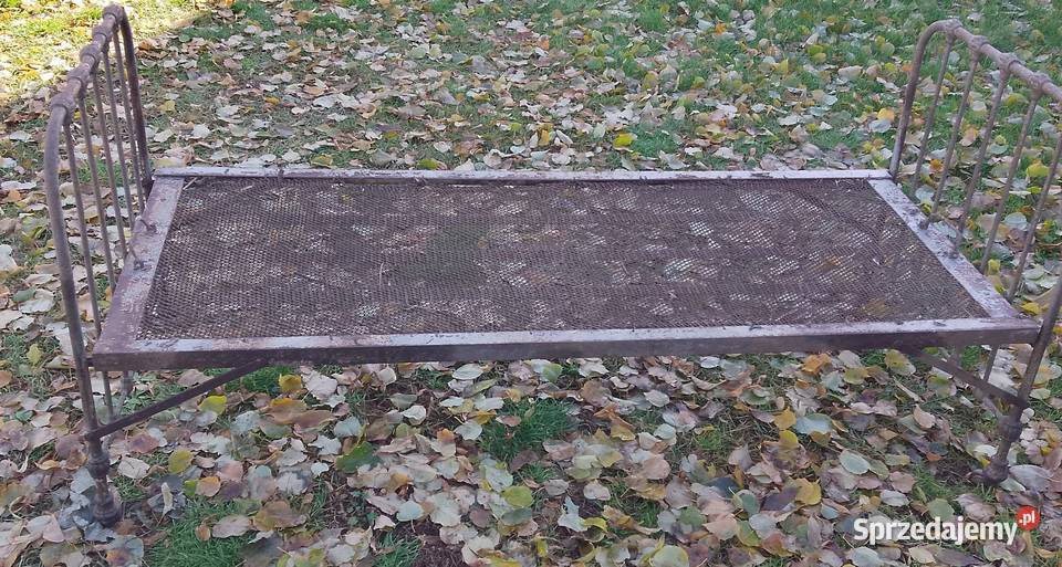 Stare stalowe lozko składane Augustów