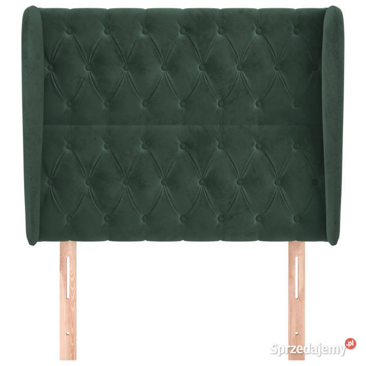 Zagłówek uszak ciemnozielony 103x23x118128 Warszawa