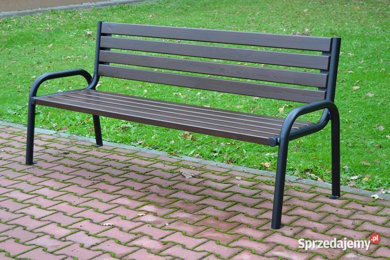 Ławka parkowa stalowa z oparciempodłokietnik Sztum sprzedam