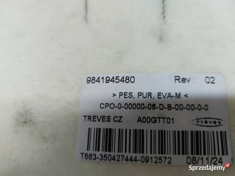 OPEL Grandland II Wykładzina dywan bagażnika