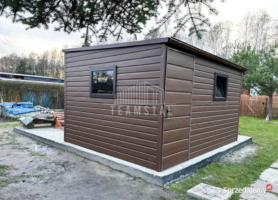 SCHOWEK DOMEK OGRODOWY 4x3 m spad w przód drzwi zachodniopomorskie Szczecinek