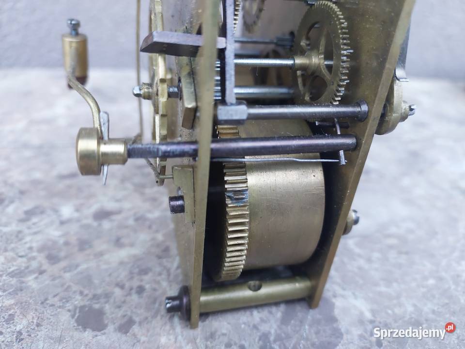 688 Mechanizm starego zegara ściennego pełna Antyki Tczew