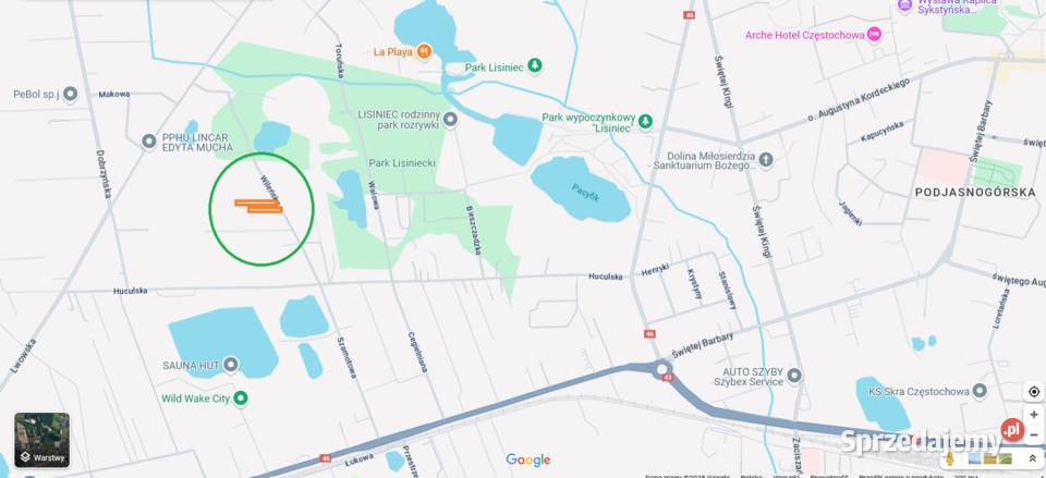 Sprzedam działkę Częstochowa Wileńska szer 185 sprzedam