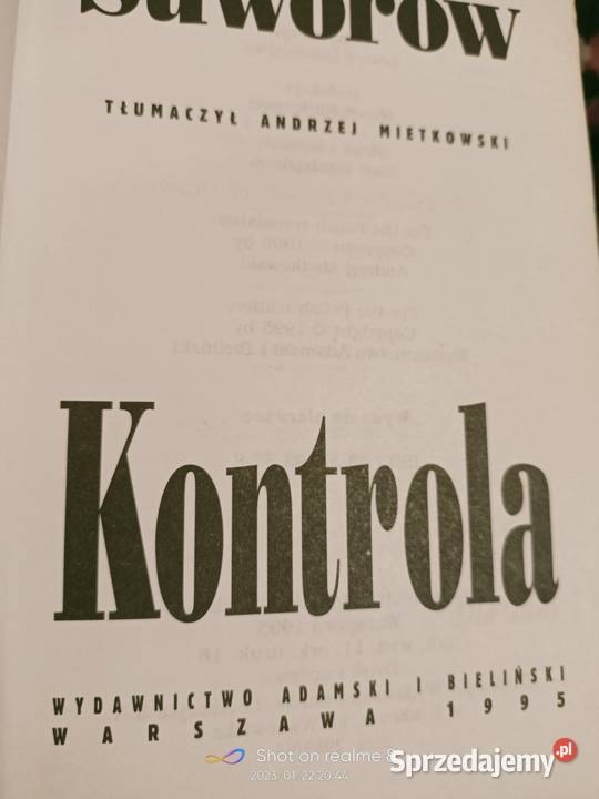 Kontrola Suworow książki Warszawa księgarnia