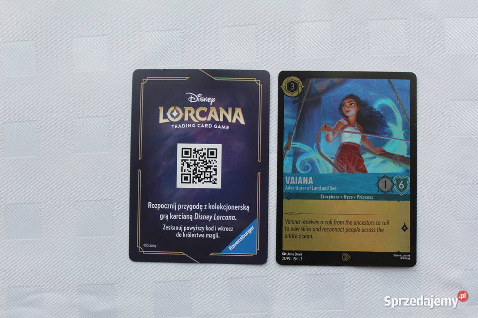 Disney Lorcana Vaiana 2 Karta Do Gry Pozostałe sprzedam