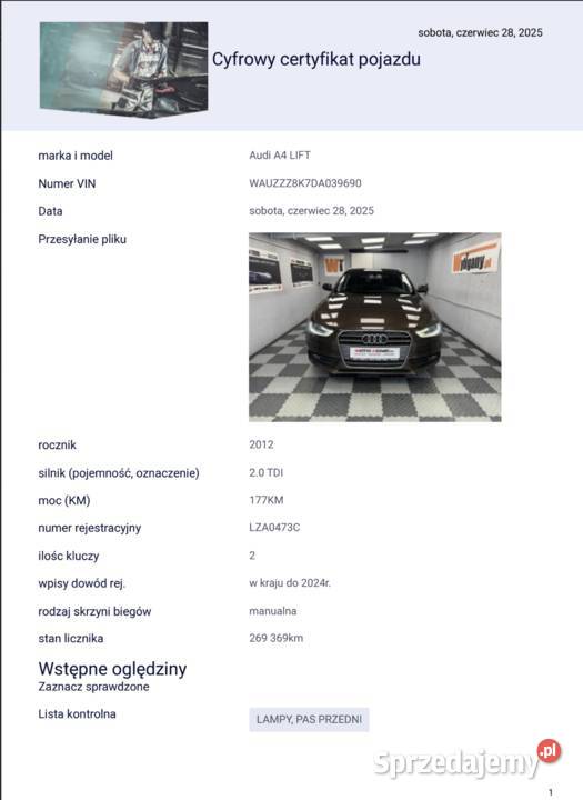 LIFT 20TDI xenon LED 6L100 avant GWARANCJA Poznań
