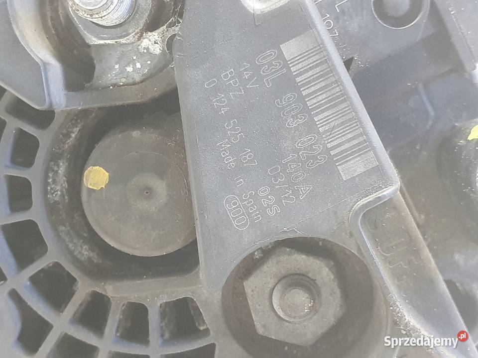 ALTERNATOR Audi A3 II 8P 16 TDI 03L903023 lubelskie Rudka sprzedam