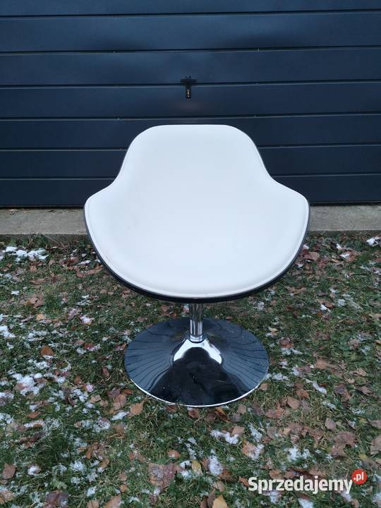 Fotel Obrotowy BiałyCzarny Aleksandrów Łódzki