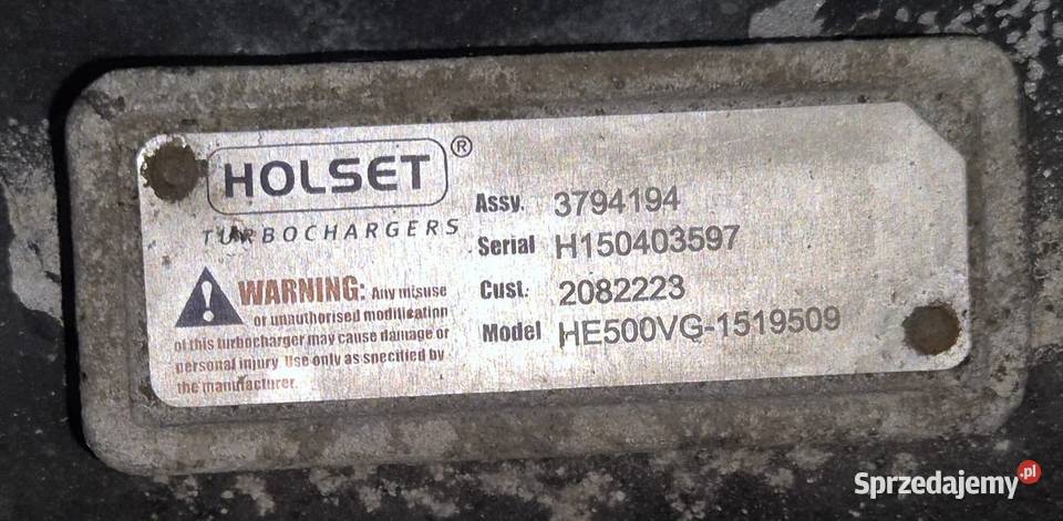 3794194 SCANIA TURBOSPREZARKA TURBINA HOLSET VTG Zawichost sprzedam