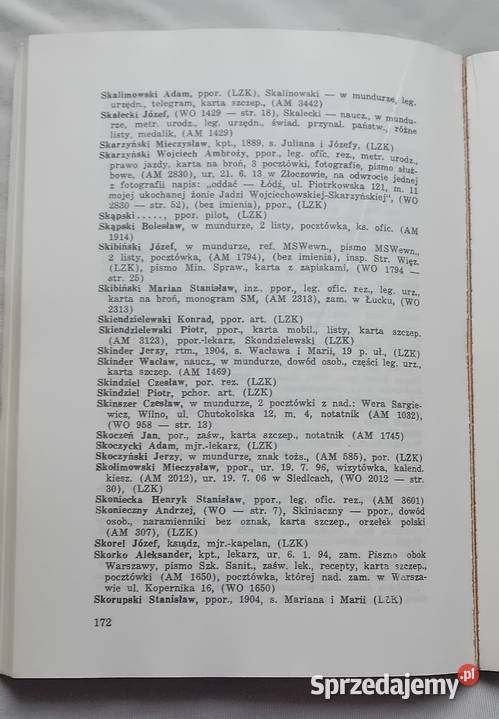Adam Moszyński Lista katyńska Omnipress 1989 r