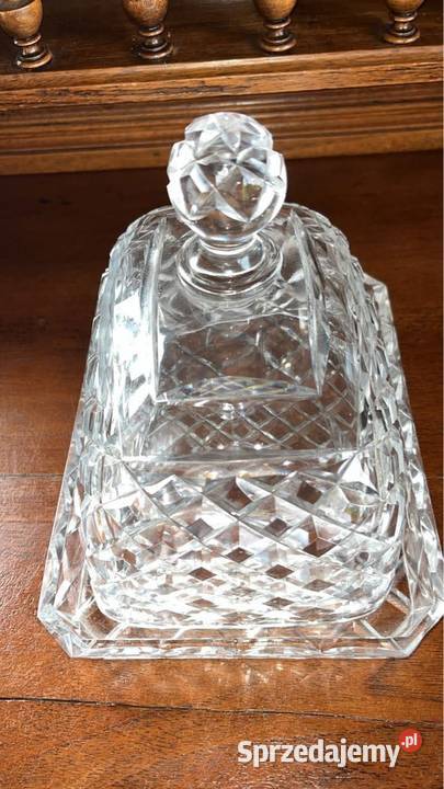 Kryształowa maselnica Serownica Elegancka