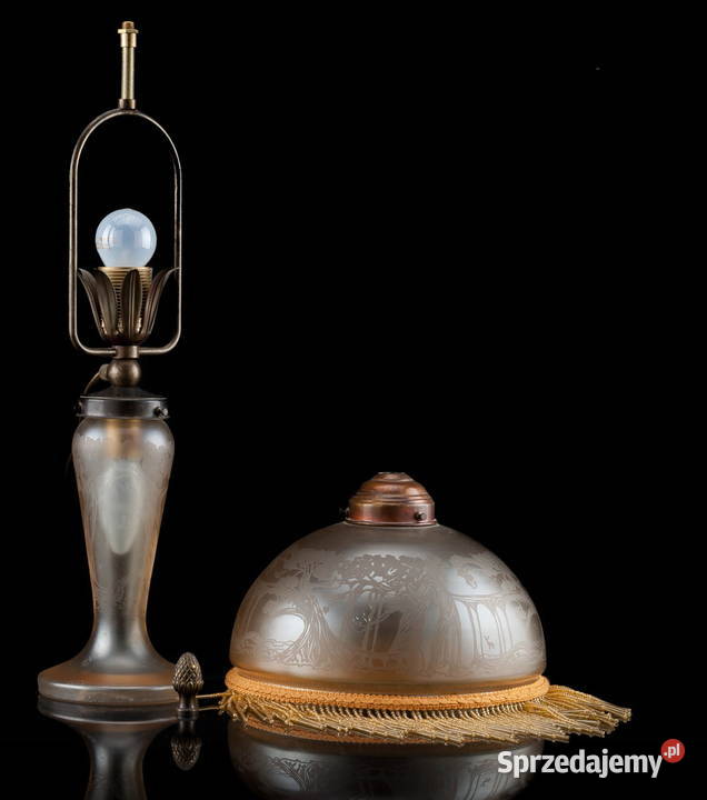 Lampa stołowa Secesja ok1920r Bogucin