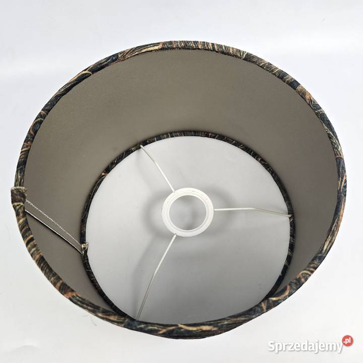 Glamour abażur cylinder ciemnozielony welur i Bronisze sprzedam