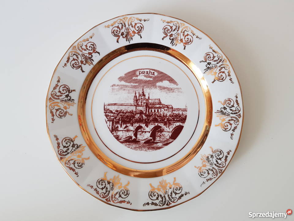 Talerz okazjonalny Praha Praga unikat mazowieckie Warszawa