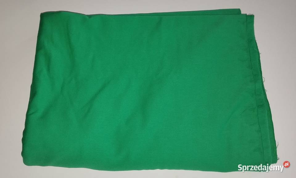 jersey bawełna elastan zielony ok 55m Tkaniny Warszawa