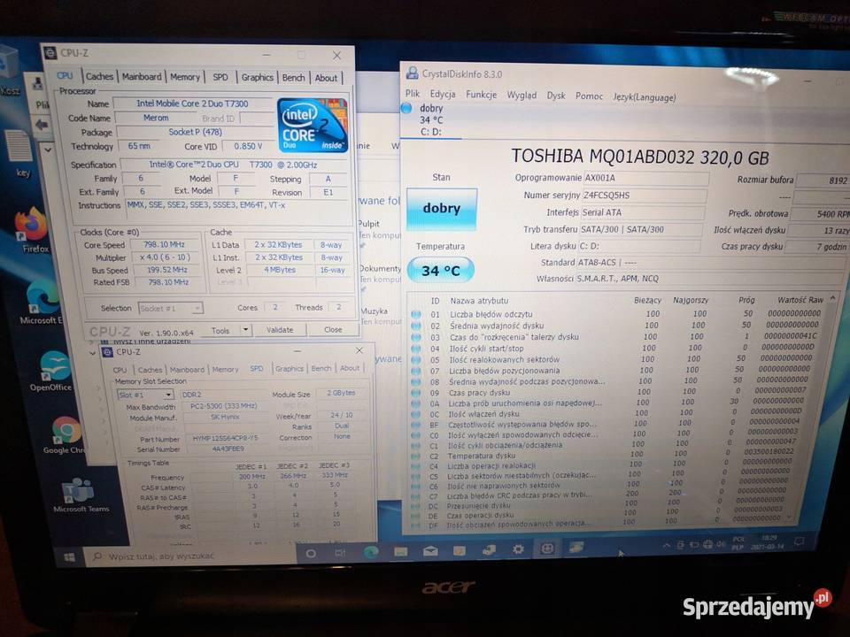 Acer Aspire 5730 HDMI Kamera WIFI Do nauki i Acer Warszawa