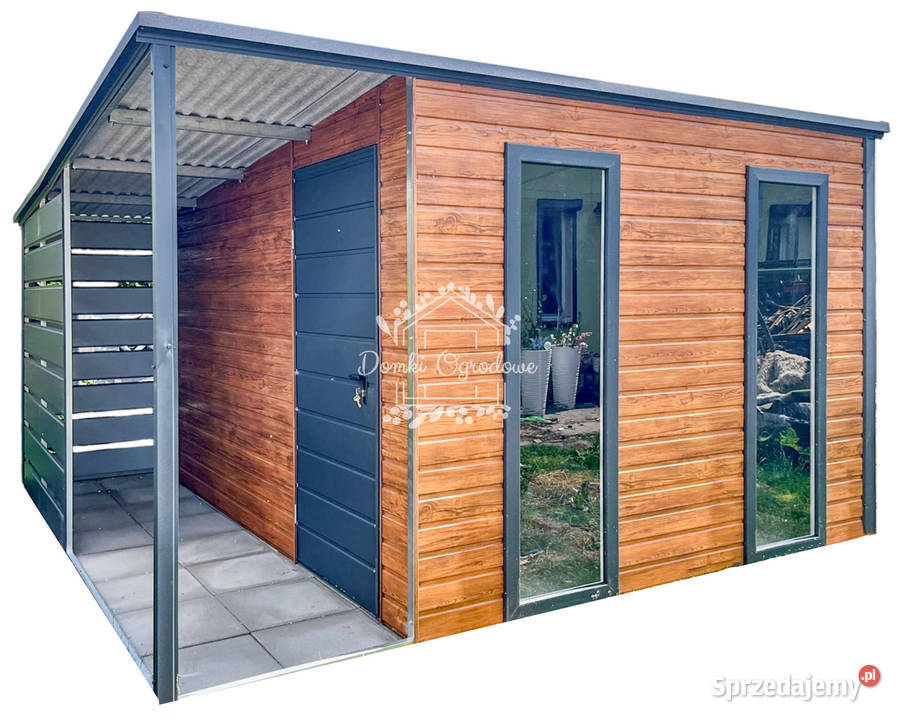 Domek ogrodowy 2x3m wiata 1m Drzwi 2x Okno Radom