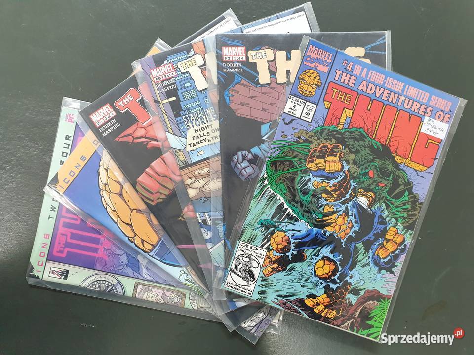 The Thing 6 oryginalnych komiksów Marvel USA Superbohaterowie Gdynia