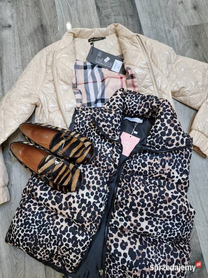 Kurtka Bomberka Pikowana 36 Beżowa Odzież damska Żywiec