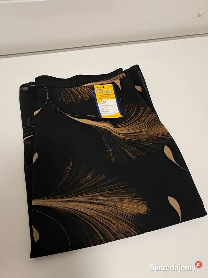 Spódnica czarna w beżowe wzory 44 do sprzedania małopolskie Kraków