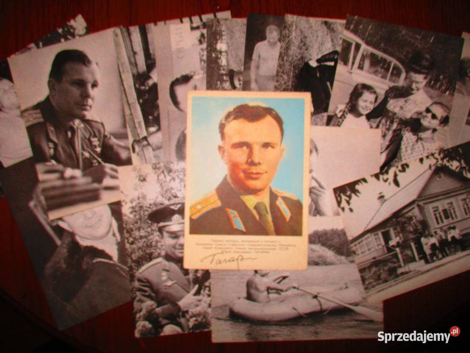 Komplet kart pocztowych Jurij GagarinZSRRkosmos Łódź