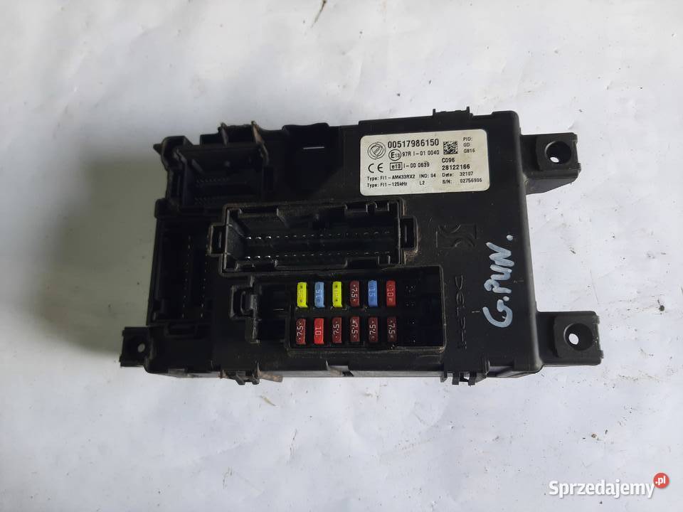 FIAT GRANDE PUNTO BSI BODY KOMPUTER 51798615 łódzkie Ksawerów