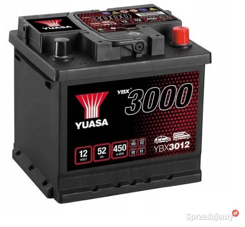 Akumulator Yuasa Standard 12V 52Ah 450A osobowe Rzeszów