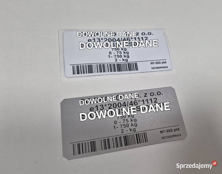 Tabliczka znamionowa Niemiecka Duńska Holenders łódzkie Widawa