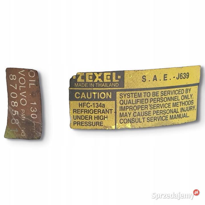 SPRĘŻARKA KLIMATYZACJI Volvo V70 II 24 B osobowe lubelskie Chełm