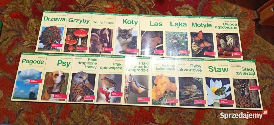 Komplet 17 książek Przewodnik Kieszonkowy encyklopedie, słowniki, leksykony Poznań
