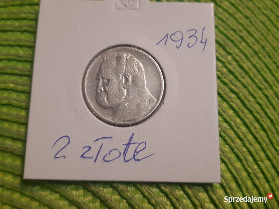 moneta srebrna polska 2 złote z 1934r Łomża
