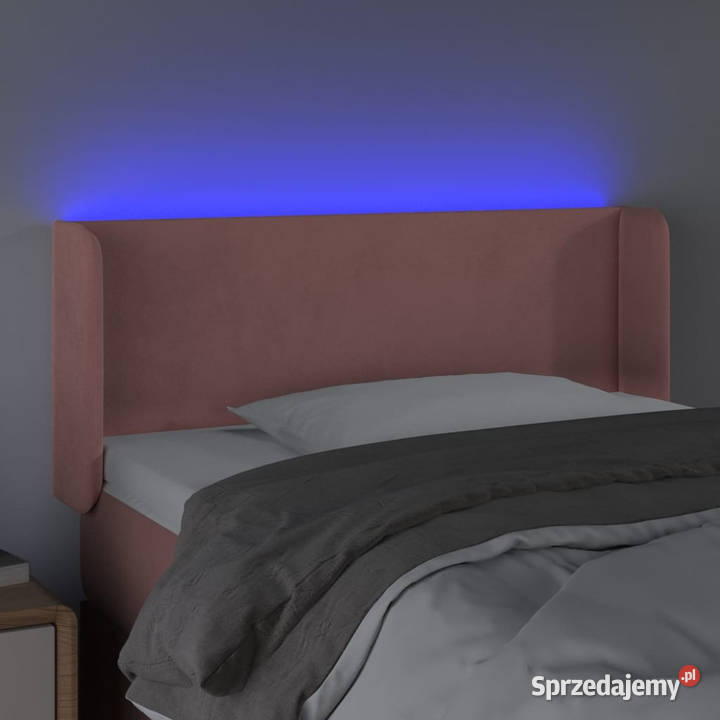 Zagłówek do łóżka z LED różowy 93x16x7888 Warszawa