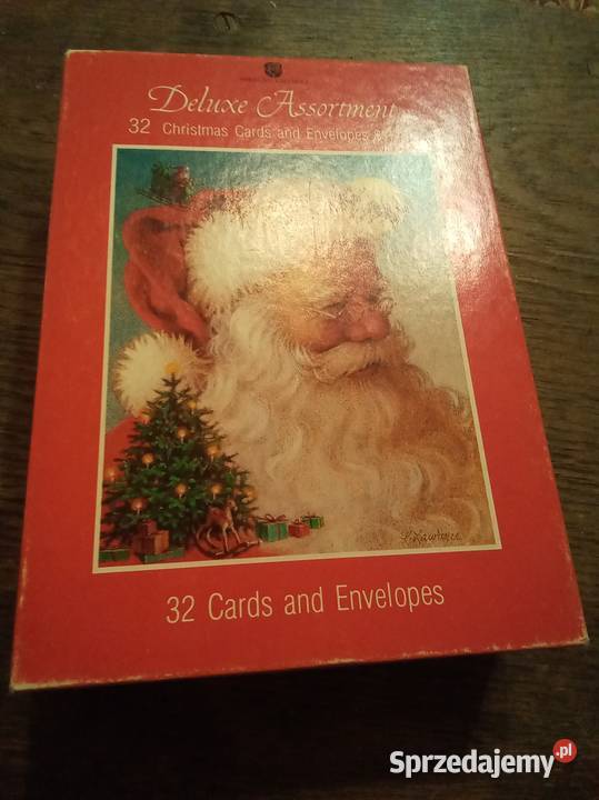 Pudełko Bożonarodzeniowe na amerykańskie kartki