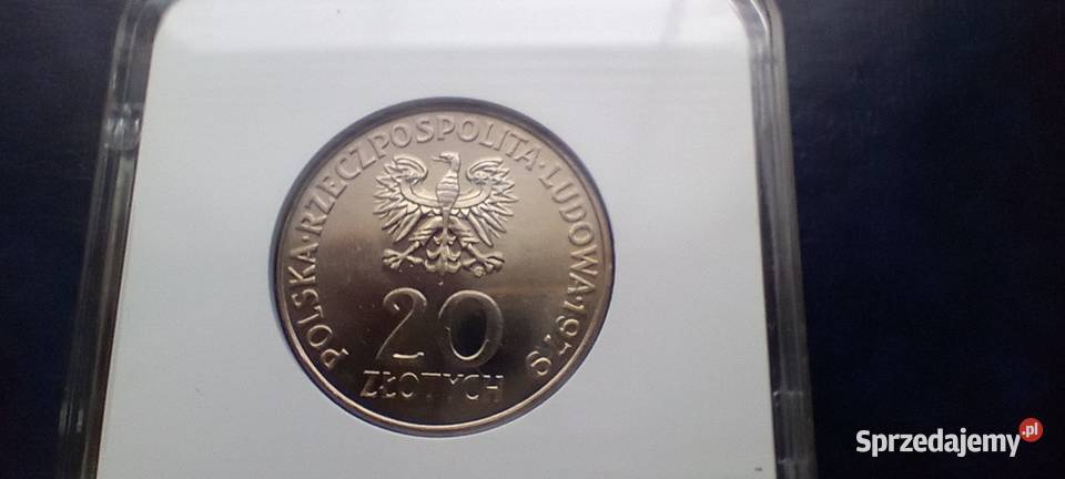 Stare monety 20 złotych 1979 Dziecka grading Lesko