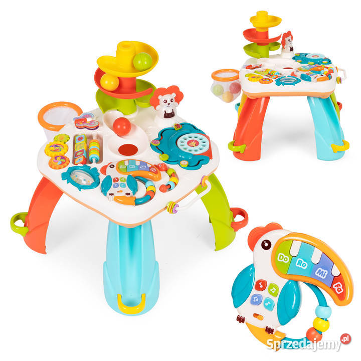 Stolik interaktywny edukacyjny dzieci tor kulek