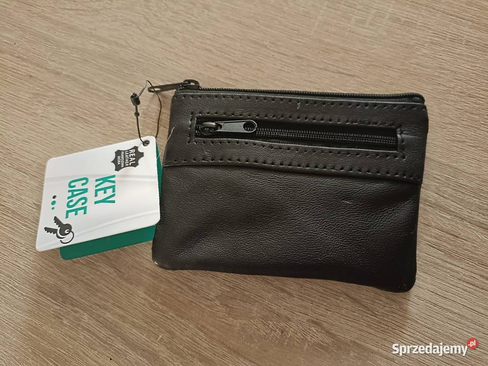 Skórzane etui na klucze czarny Kwidzyn