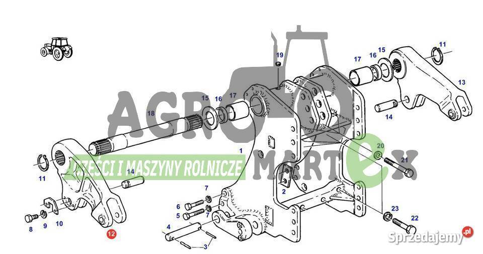 199860030030 514860030020 ramię podnośnika FENDT Części zamienne dolnośląskie Wichrów