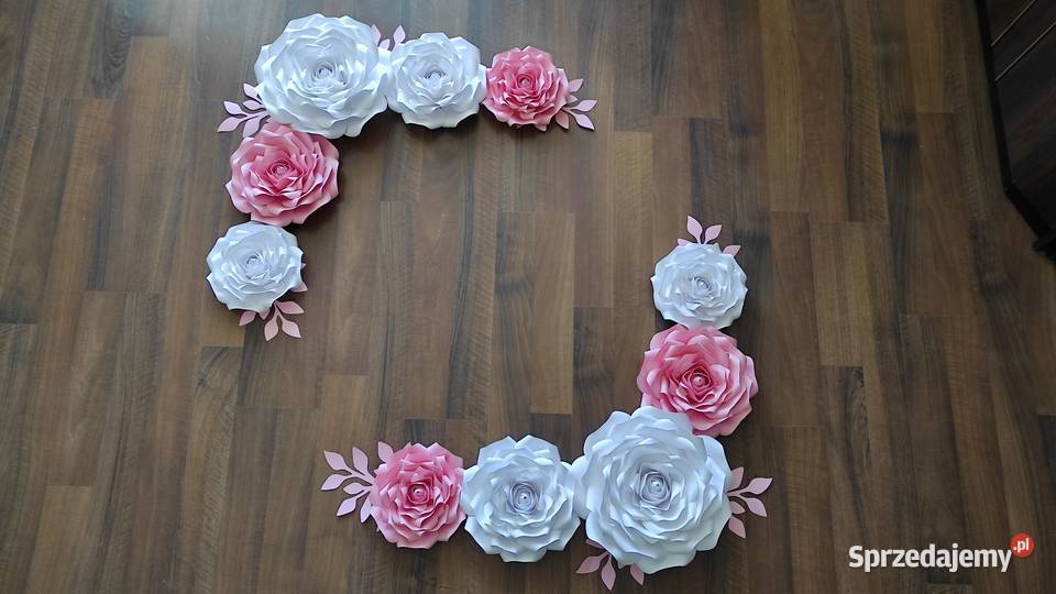 Kwiaty z papieru 3D Lądek sprzedam