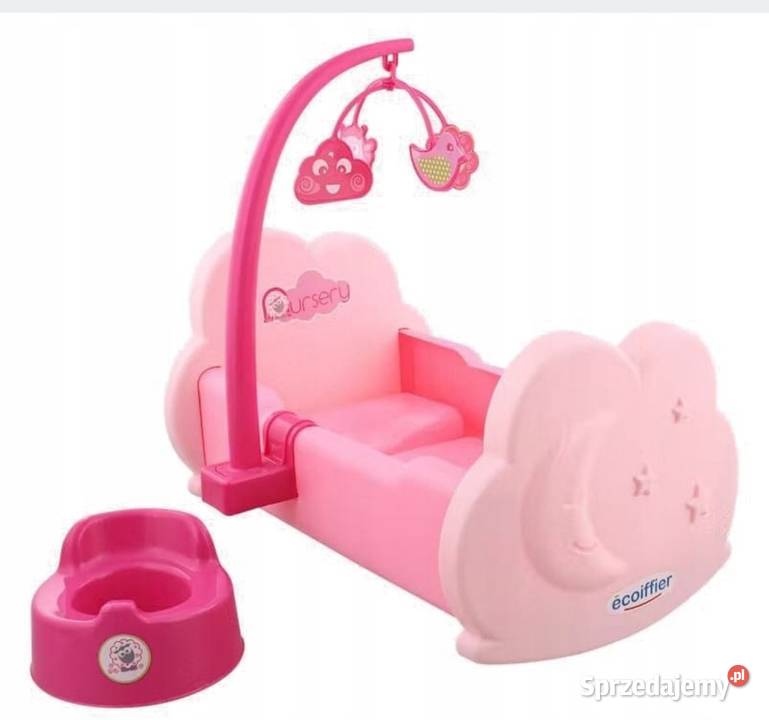 ŁóżkoŁóżeczko lalki róż karuzela Pasłęk