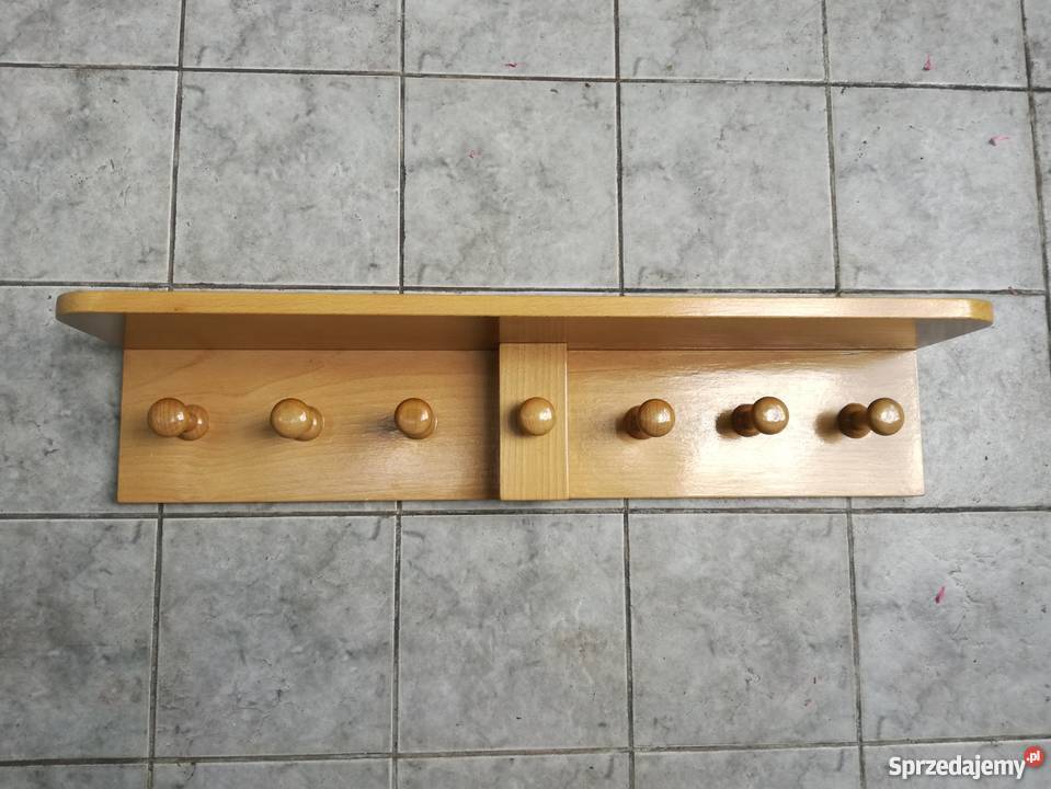 Dwa nietypowe drewniane ręcznie robione wieszaki Pozostałe Warszawa