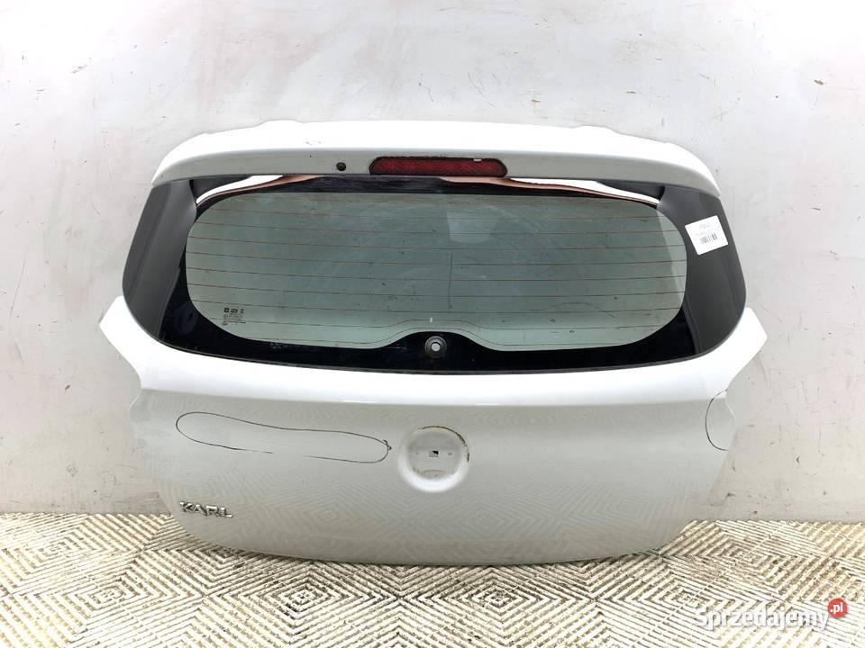 KLAPA TYŁ OPEL KARL Hatchback 1519 BIAŁY TYLNA osobowe