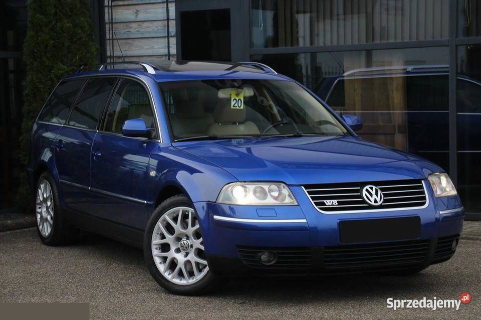 VW Passat 40 W8 4Mot Tiptr 275 2003r Rok produkcji 2003 Tomaszów Mazowiecki