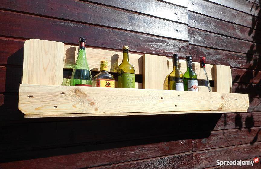 Meble z EURO palet Półka na winoprzyprawy Katowice