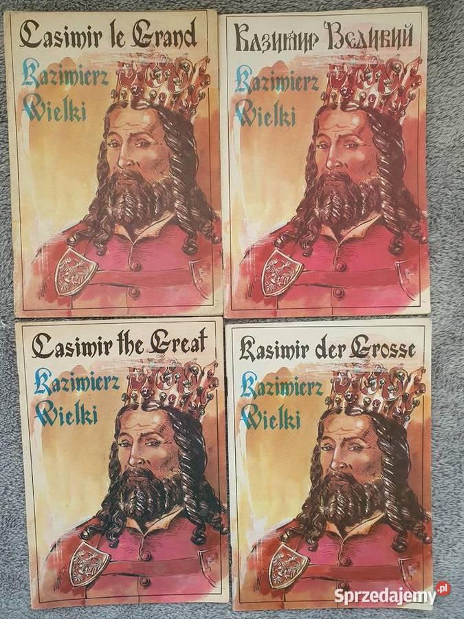 Kazimierz Wielki zestaw 4 komiksów różne wersje pomorskie Gdynia sprzedam