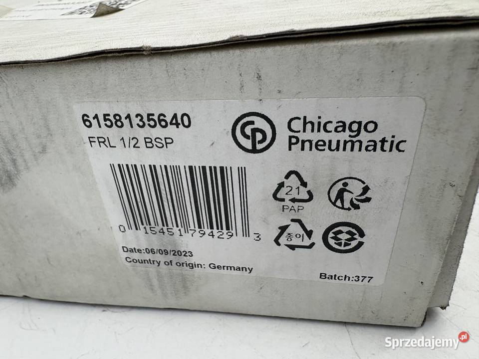 Chicago Pneumatic FRL 12 BSP 6158135640 mazowieckie Warszawa sprzedam