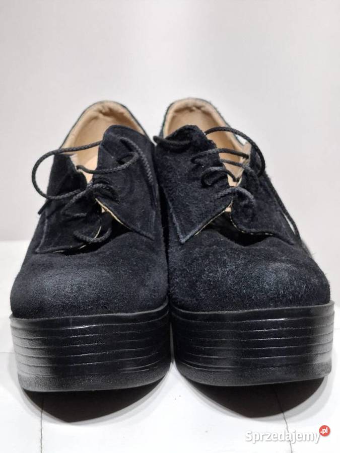 Maxony 40 półbuty platformy czarne Kraków sprzedam