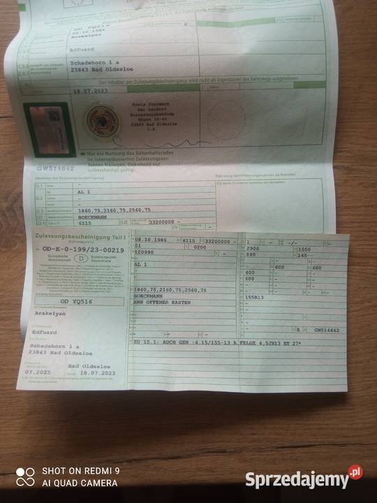 Przyczepka samochodowa 500 Czyżkowo