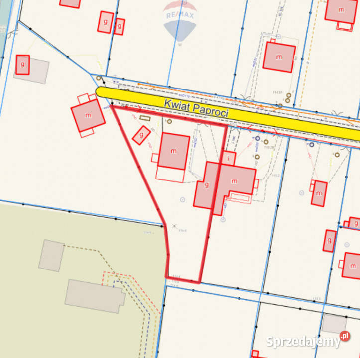 Działka zabudowana Zalesie Górne Kwiat Paproci