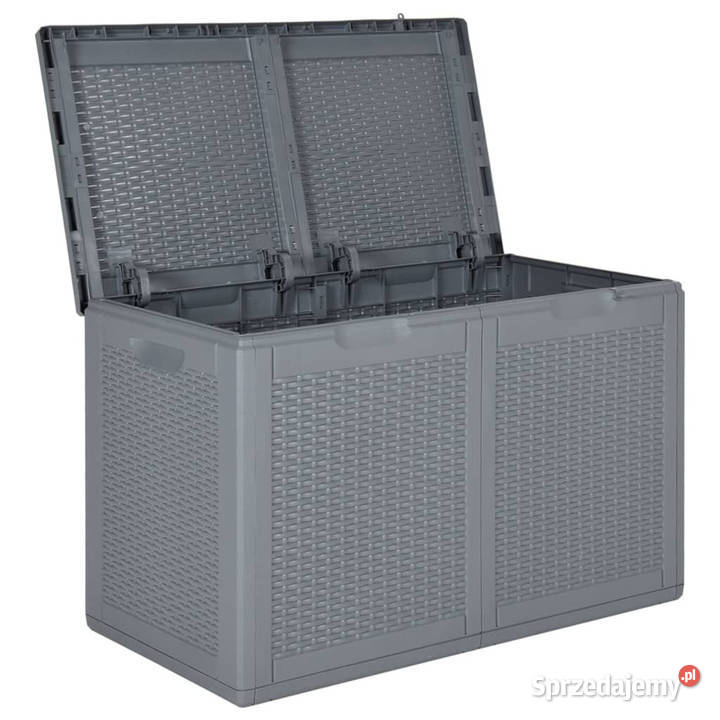 Skrzynia ogrodowa szara rattan PP 180 L WM364060 mazowieckie Warszawa sprzedam