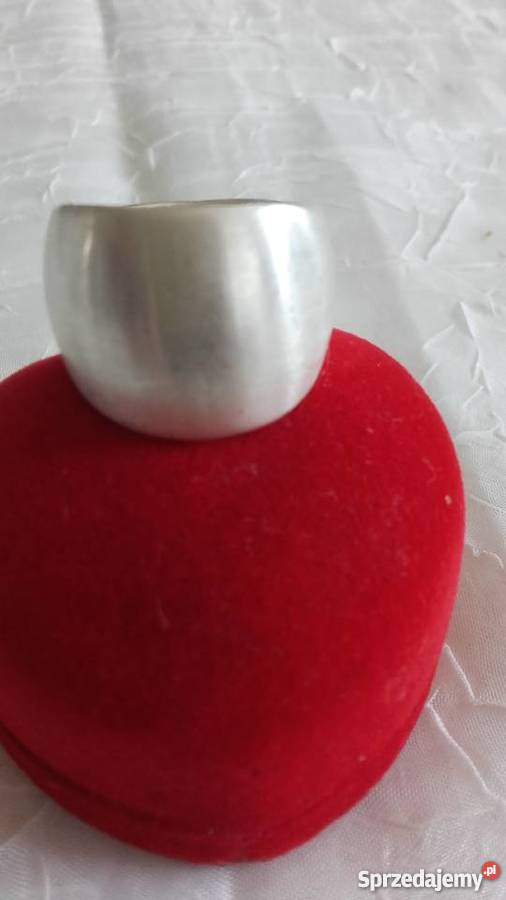 PIĘKNA I OKAZAŁA OBRĄCZKA r 17 posrebrzane wielkopolskie Piła